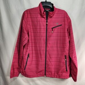 New Balance Womens Size XL  Pink Windbreaker Water Wind Resistant Jacket